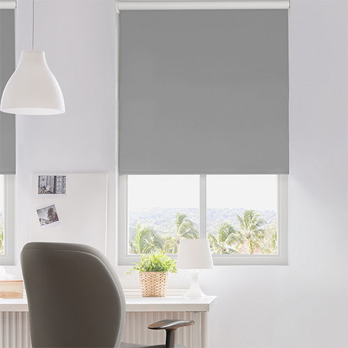 Blackout Roller Shades Office